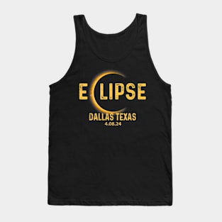 Dallas Texas Tx Total Solar Eclipse 2024 Totality Tank Top